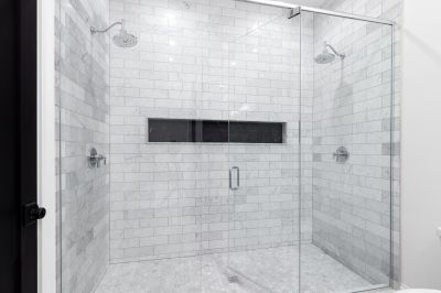 Shower with Textured Tiles